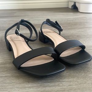 Black A New Day Ankle Wrap Sandals